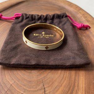 Kate Spade Gold and Cream Bracelet